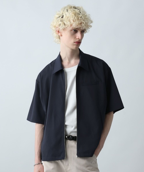 HARE シャツ 「SET UP対応」キリカエZIPシャツ(HARE) メンズ