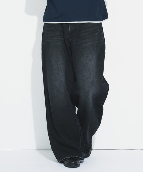 Adoon plain ジーンズ ASSORTED BASIC WIDE DENIM PANTS / アソート