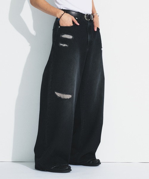 Adoon plain ジーンズ ASSORTED BASIC WIDE DENIM PANTS / アソート