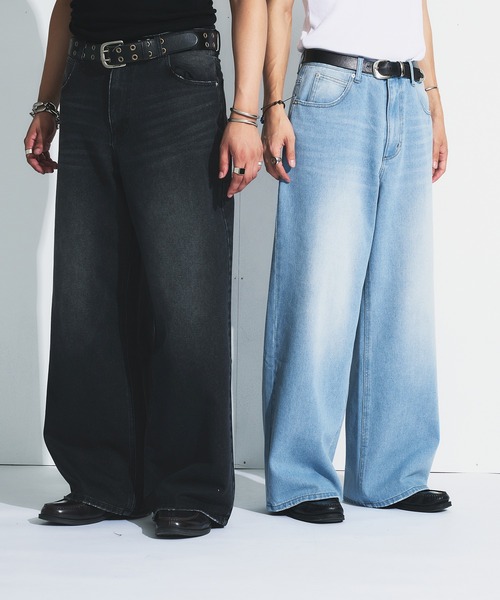 Adoon plain ジーンズ ASSORTED BASIC WIDE DENIM PANTS / アソート
