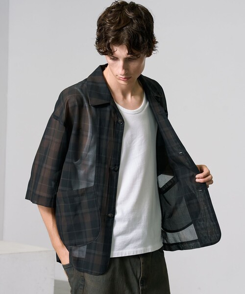 ★SALE picone シアーシャツジャケット ☆SALE picone シアーシャツジャケット シアーシャツジャケット