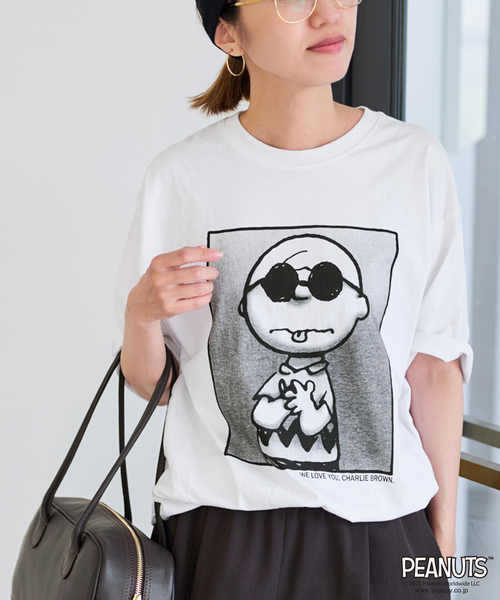 tシャツ 「追加」JOHNBULL/ジョンブル PEANUTS CHARLIE BROWN SHADES T レディース