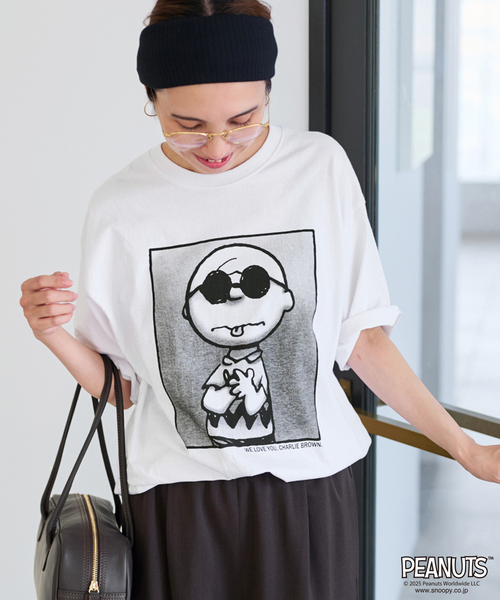 FRAMeWORK - フレームワーク　ジョンブル CHARLIE BROWN SHADES T FRAMeWORK tシャツ 「追加」JOHNBULL/ジョンブル PEANUTS