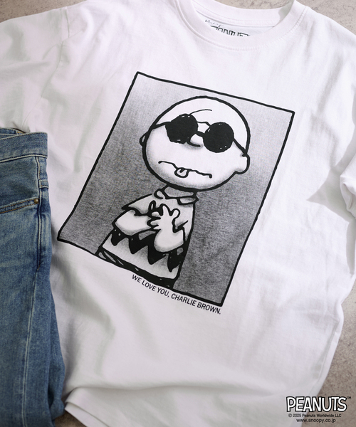 FRAMeWORK - フレームワーク　ジョンブル CHARLIE BROWN SHADES T FRAMeWORK tシャツ 「追加」JOHNBULL/ジョンブル PEANUTS