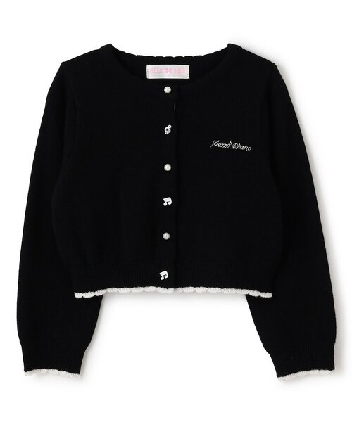 mezzo piano カーディガン 音符ボタン カーディガン キッズ 子供服
