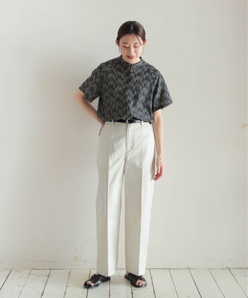 「NOMBRE IMPAIR」 半袖ブラウス FREE ホワイト レディース_画像7