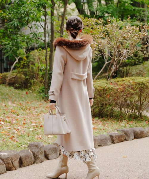 ★新品★ファー付ロングコート(PROPORTION BODY DRESSING) PROPORTION BODY DRESSING（プロポーションボディドレッシング