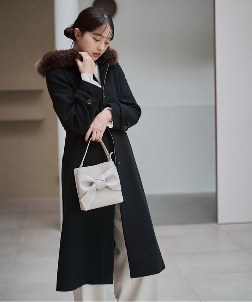 FREAK'S STORE ステンカラーコート　黒 FREAK'S STORE ステンカラーコート コート 限定展開 Urban