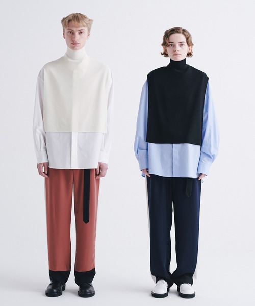 CULLNI（クルニ） ニットベスト ONESIZE キャメル メンズ : ZOZOTOWN