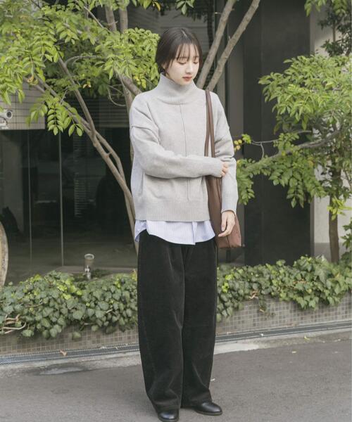 La maglia due】 タートルリブニットプルオーバー(トップス)｜EPOCA