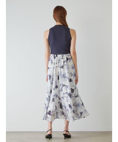 SNIDEL スナイデル ノースリニットドッキングワンピース ノースリ