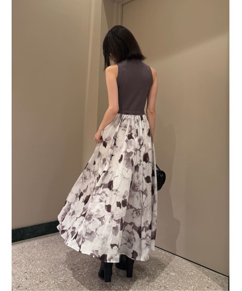 SNIDEL（スナイデル） ワンピース ノースリニットドッキングワンピース