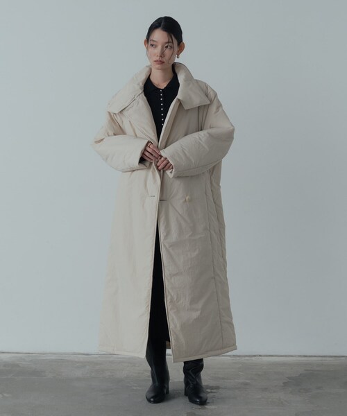 INDIVI GALLEST コート アウター パディングロングコート レディース 