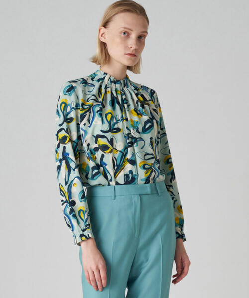 トゥモローランド　長袖ブラウス 未使用 TOMORROWLAND（トゥモローランド） 長袖ブラウス 36 グリーン