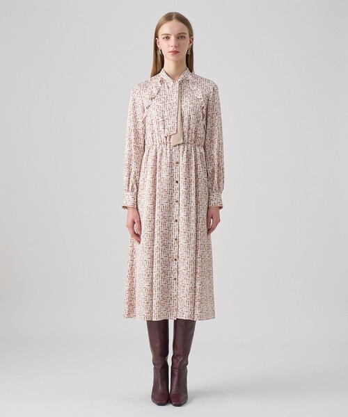 専用 新品 ANAYI アナイ リッププリントボウタイフレア ワンピース ANAYI（アナイ） ワンピース リッププリントボウタイフレア ワンピース