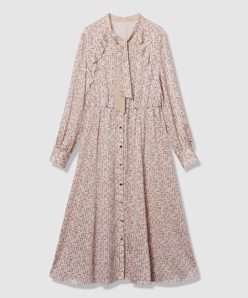 ANAYI（アナイ） ワンピース リッププリントボウタイフレア ワンピース