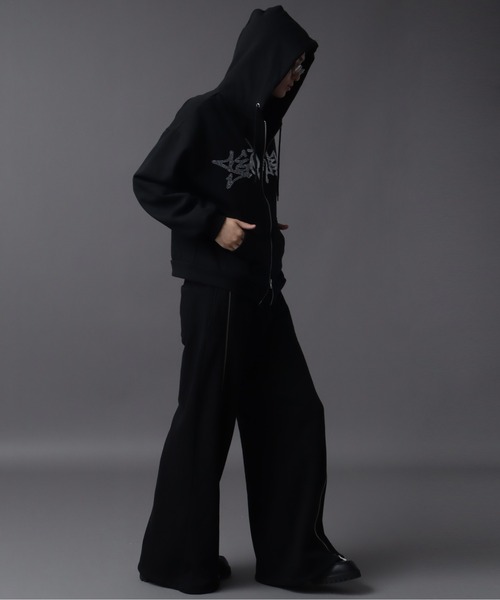 パーカー 「SEQUENZ（シークエンズ）」SQNZ NEW O.G LOGO LINE STONE