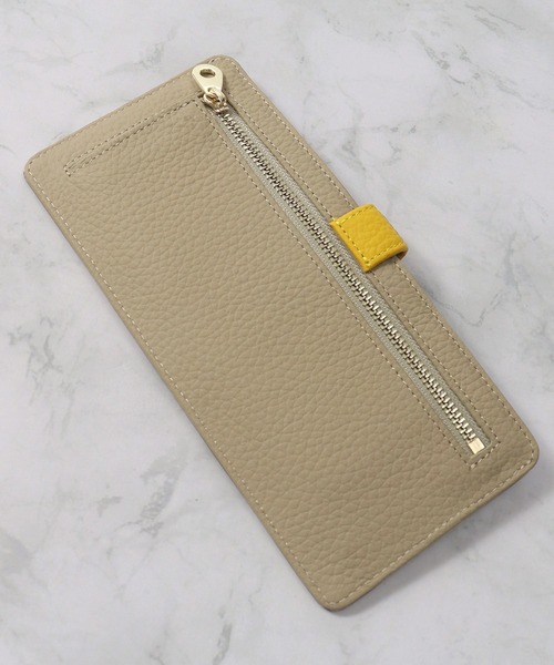 Blanc Pomme（ブランポム） 長財布 財布 本革 薄型 長財布 フラップ