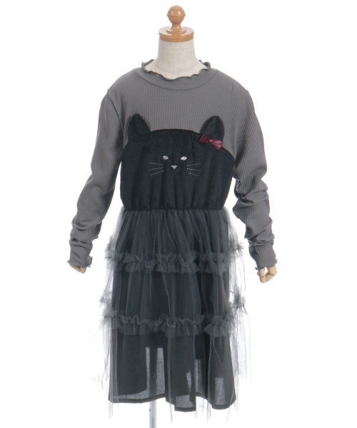 アクシーズ　ゴスロリワンピース　猫柄パープル アクシーズ ゴスロリワンピース 猫柄パープル axes femme kawaii