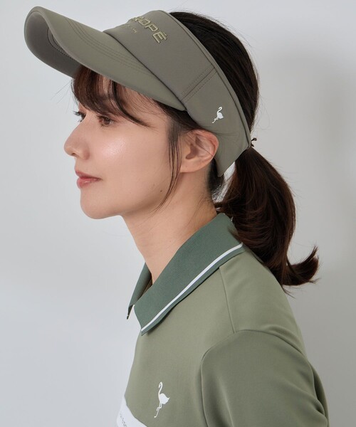 JUN&ROPE'（ジュンアンドロペ） サンバイザー ダンボールニットつば広