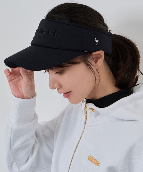 JUN&ROPE'（ジュンアンドロペ） サンバイザー ダンボールニットつば広