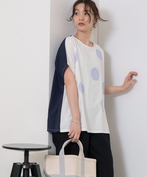 「POU DOU DOU」 半袖カットソー 3 オフホワイト レディース_画像5