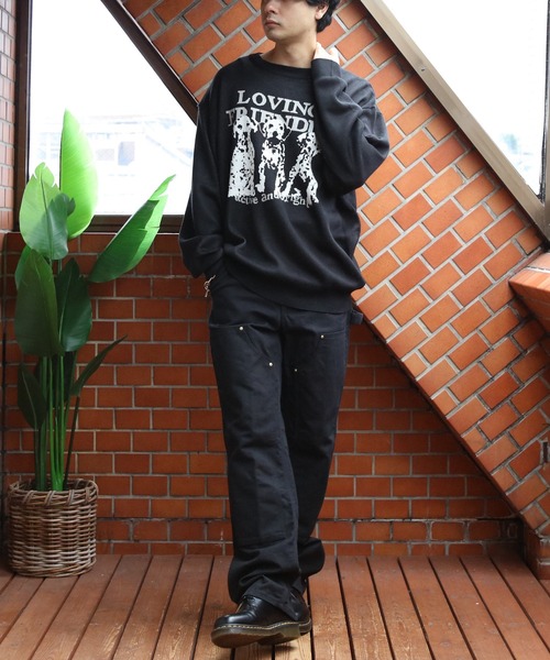 8 セーター ニット アニマルジャガードニットセーター メンズ