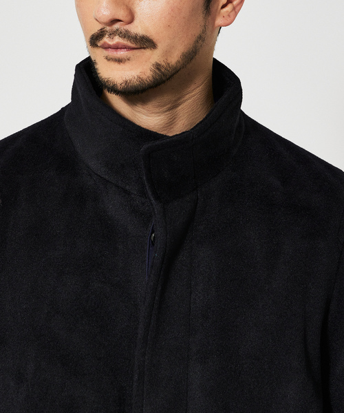 「ABAHOUSE」 コート 46 ダークネイビー メンズ_画像7