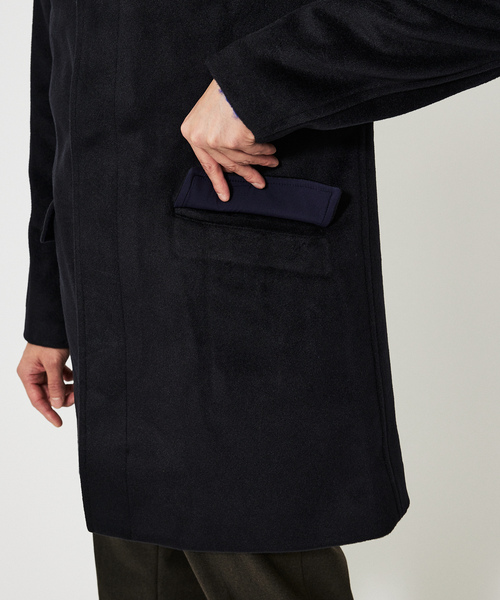 「ABAHOUSE」 コート 46 ダークネイビー メンズ_画像9