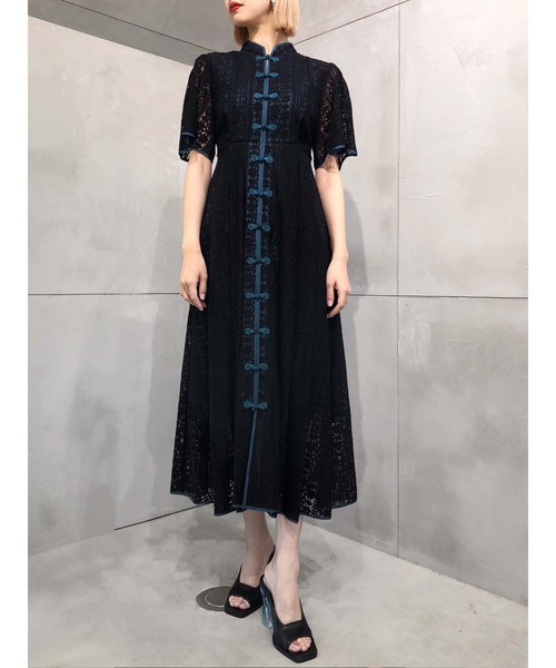 PAMEO POSE（パメオ ポーズ） 半袖ワンピース MEDIUM ブラック