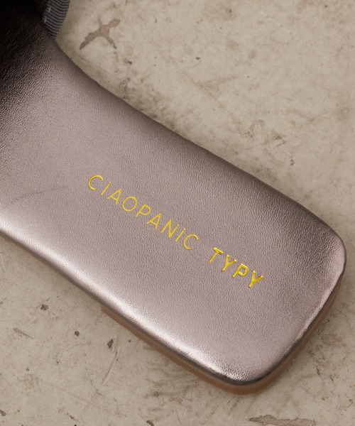 「CIAOPANIC TYPY」 フラットサンダル LARGE シルバー レディース_画像4