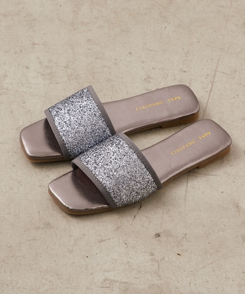「CIAOPANIC TYPY」 フラットサンダル LARGE シルバー レディース_画像8