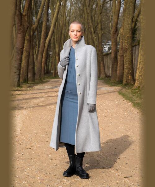 agnes b.（アニエスベー） コート チェスターコート ウール ショール