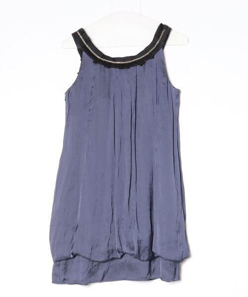 「kaene」 ノースリーブワンピース 2 ネイビー レディース_画像2