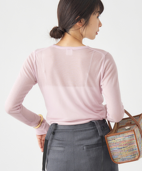 IENA（イエナ） tシャツ 「追加2」リヨセルカシミヤロングTシャツ