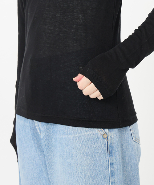 IENA（イエナ） tシャツ 「追加2」リヨセルカシミヤロングTシャツ