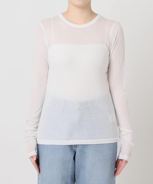 IENA リヨセルカシミヤロングTシャツ 新品タグ付 IENA（イエナ） tシャツ 「追加2」リヨセルカシミヤロングTシャツ