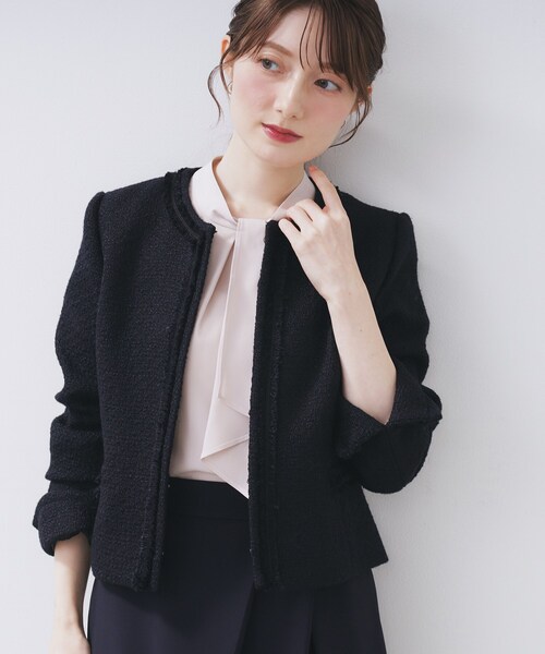 L-1 レディース　ジャケット ICB（アイシービー） ジャケット ノーカラージャケット 「CLASSY.1月号