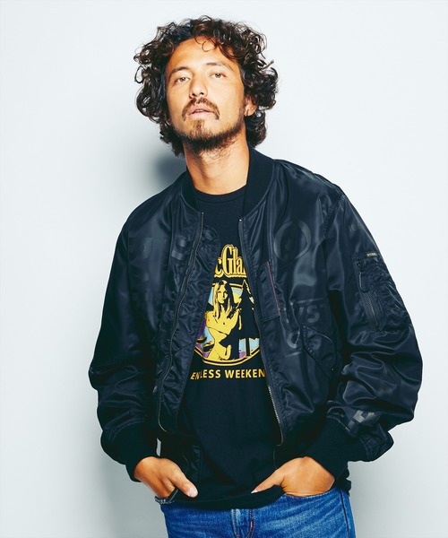 【美品】ヒステリックグラマー　ネイビー　中綿入りブルゾン HYSTERIC GLAMOUR（ヒステリックグラマー） ナイロンブルゾン SMALL