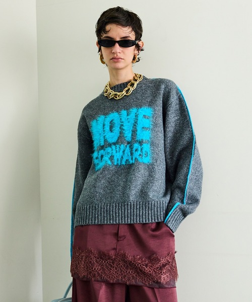 MAISON SPECIAL（メゾンスペシャル） ニット セーター MOVE FORWARD