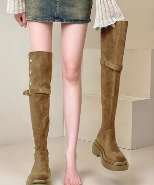 スウェードニーハイブーツ　US9 26cm ブーツ二足で9000円/ スチュアート ワイツマン STUART WEITZMAN スエード ニーハイブーツ