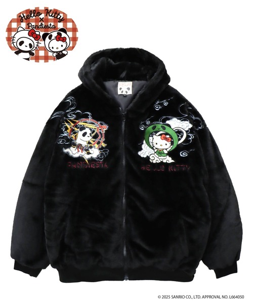 コート ジャケット Hello Kitty×PANDIESTA 風神キティと雷神パンダ