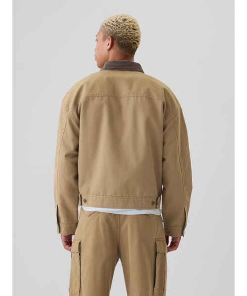 「GAP」 ブルゾン X-SMALL ベージュ メンズ_画像2