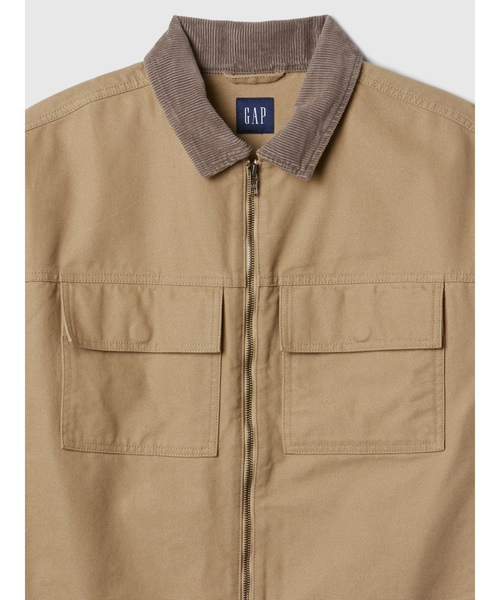 「GAP」 ブルゾン X-SMALL ベージュ メンズ_画像4