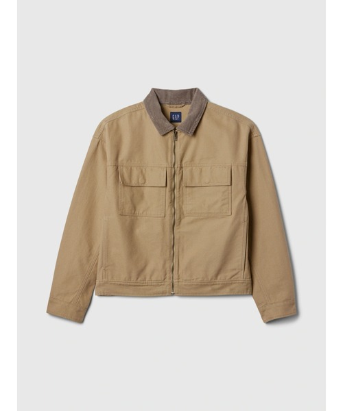 「GAP」 ブルゾン X-SMALL ベージュ メンズ_画像5