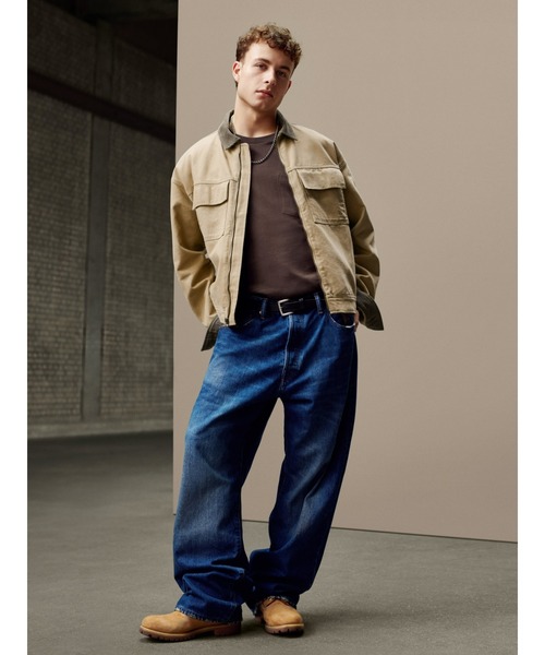 「GAP」 ブルゾン X-SMALL ベージュ メンズ_画像6