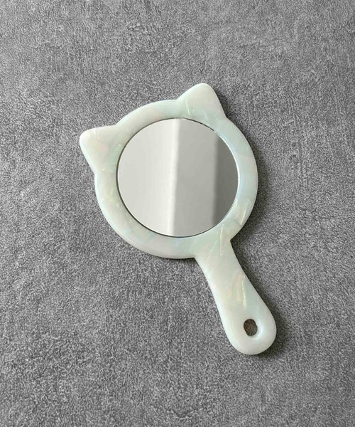 LOWO コンパクトミラー 猫モチーフ 手鏡 コンパクトミラー かわいい