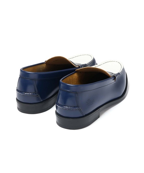 The Kenford Fineshoes ローファー 25.5 ネイビー×ホワイト メンズ