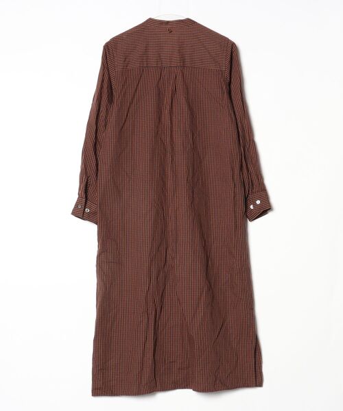 「NEI」 長袖ワンピース - ブラウン レディース_画像2