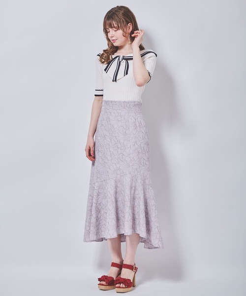 「31 Sons de mode」 スカート 36 ラベンダー レディース_画像3